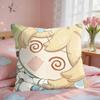 Lumine Cute Cute Genshin Impact Cushion Cover Square Short Plush Pillow Case Living Room Sofa Home Decor Funda X