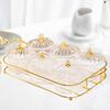 Divided Serving Platter Dried Fruit Tray Fashion Snack Bowls Nut and Candy Tray Nuts Plate for Dining Table Wedding Desktop