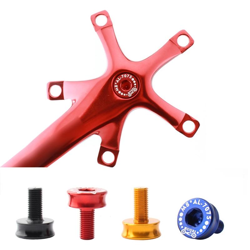 1PC Bike Square Taper Bottom Bracket Screw Aluminum Alloy Crankset Bolts Cycling Watertight Sealed Crank Nut Crank Screw