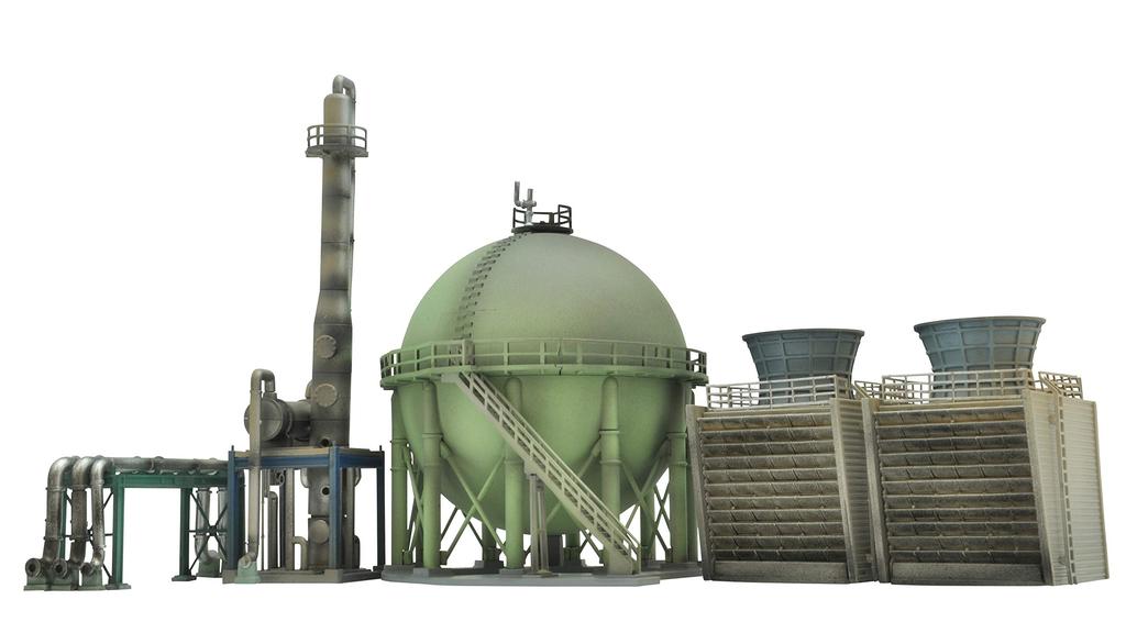 TOMYTEC 1144 GeoColle Seria de Luptă DCM08 Complex devastat de război A (Suport Gaz) Model din plastic vopsit 315599