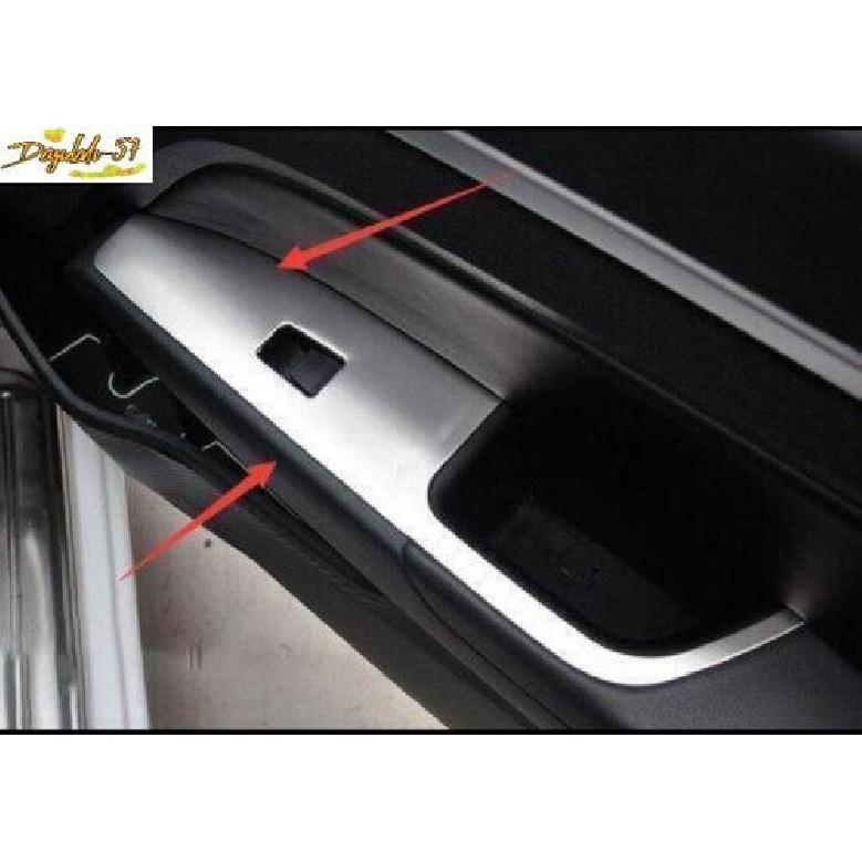 For Hyundai Elantra 2016~ Silver Steel Window Lift Panel Switch Cover Trim