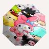 My Melody & Friends Automatic Opening and Closing Cartoon Umbrella - Small Umbrella Suitable for Various Occasions, Portable 3-Fold Small Umbrella for