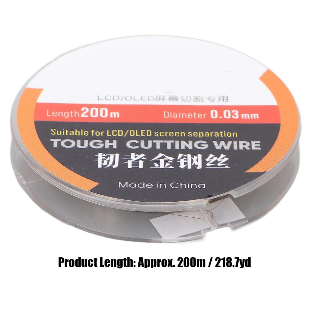 200M Phone LCD Screen Cutting Line High Hardness Steel Phone LCD Screen Separating Wire