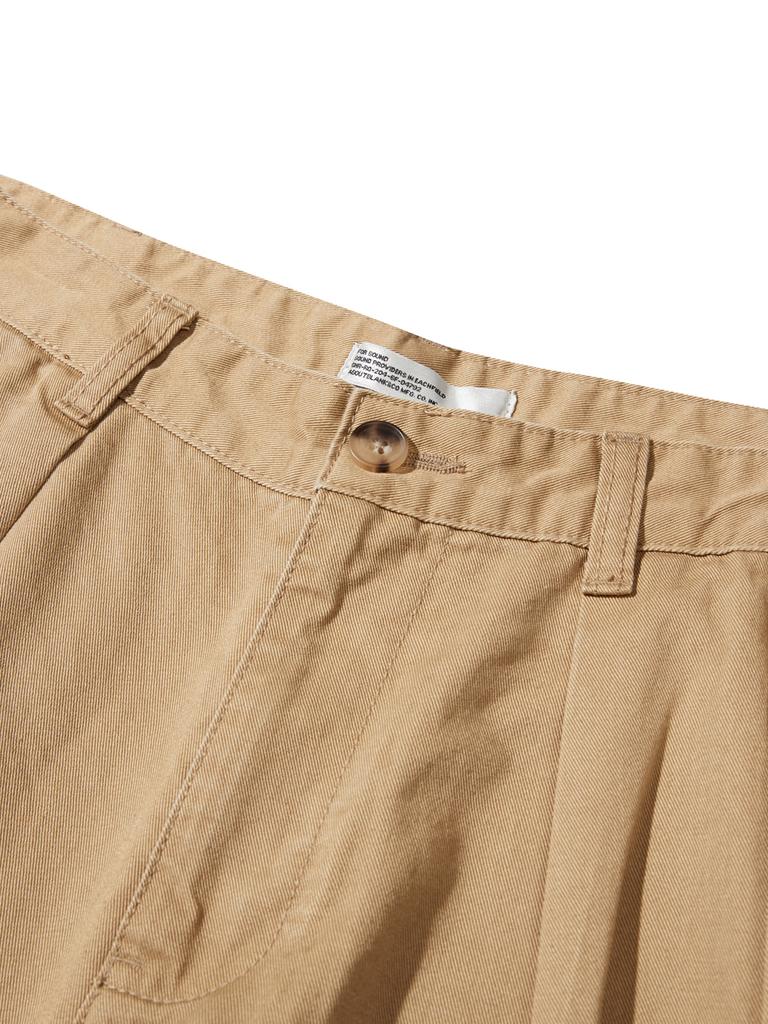 SOUNDSLIFE Easy Two Tuck Chino Pants Beige