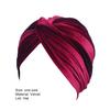 Turban Cap Solid Color Cross Shape Lady Stretchy No Brim Indian Turban Hat for Spring Autumn Winter