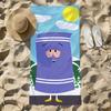 Cartoon Funny T-Towelie Towel Beach Towel Oversized Quick Dry Towel Absorbent Soft Swim BeachTowels for Men Women