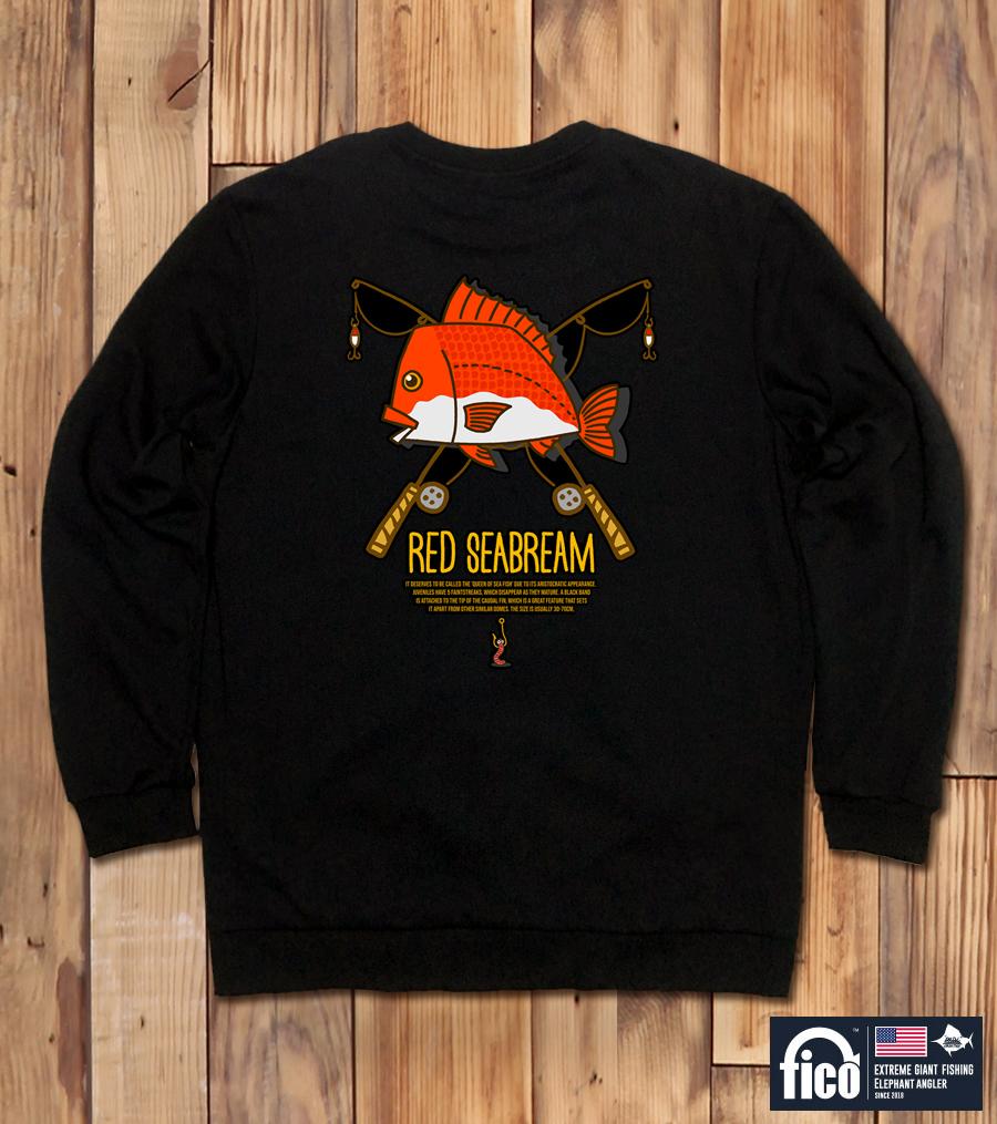 DOLDOL Fico-Mtm-112 Extreme Fishing Brand Pico Graphic Sweatshirt Long Sleeve