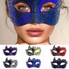 Retro Bemalte Halbgesichts-Maskerade-Maske für Frauen und Männer, Venedig-Maske, Halloween-Kostümzubehör, Cosplay-Party-Requisiten