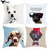 Customizable Girls Room Interior Decoration Square Cushion Suite Room Aesthetics Cute Dog Pillowcase Cartoon Animal Pillowcase