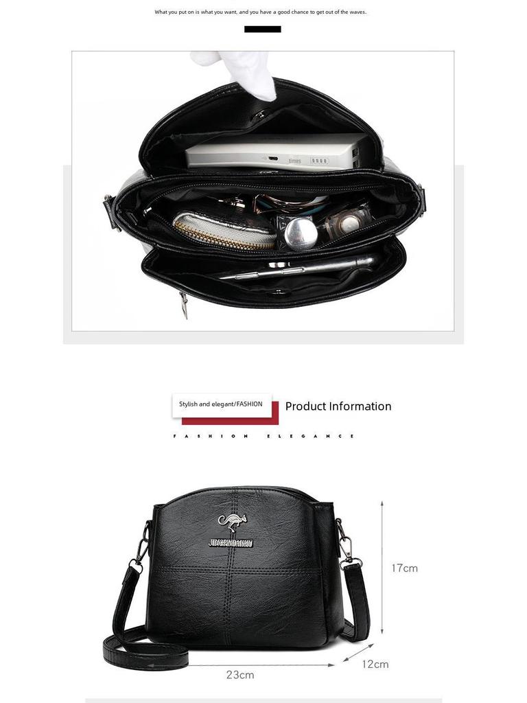 2024 Fashionable Women's Large Capacity Shoulder Bag - Stylish and Versatile Messenger for Moms