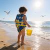 Childrens Floatation Vest With Adjustable Buoyancy For Swimming And Safety