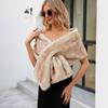 Multicolour Warm Cheongsam Shawl Widened Pashmina Wraps Fashion Fluffy Cape Shawls  Daily