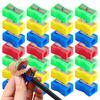20pcs Random Color Pencil Sharpener School Office Study Supplies Lightweight Portable Tool for Writing Drawing Sketching Note