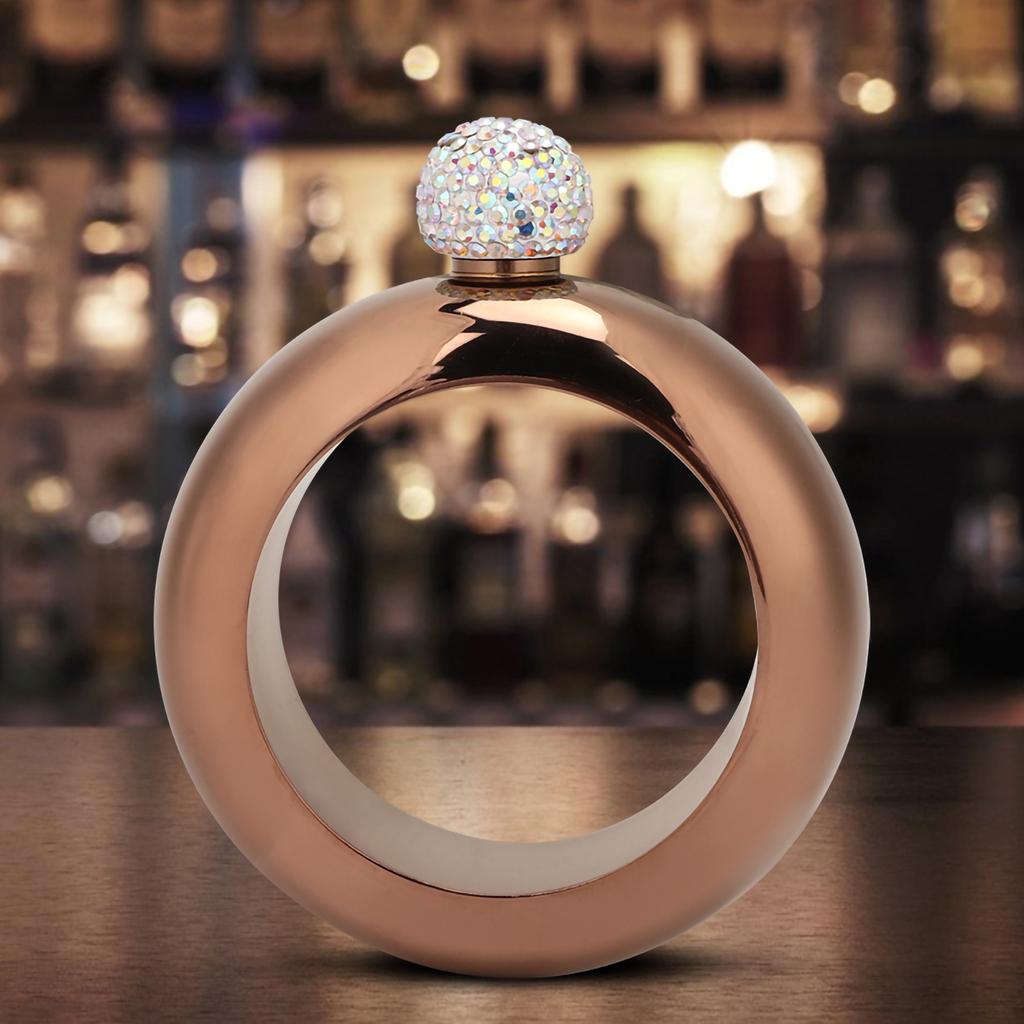 Stainless Steel WineCelsiusAlcohol Jug Bracelet Wrist Hip Flask Funnel Gift for Dance Birthday Party   Bar