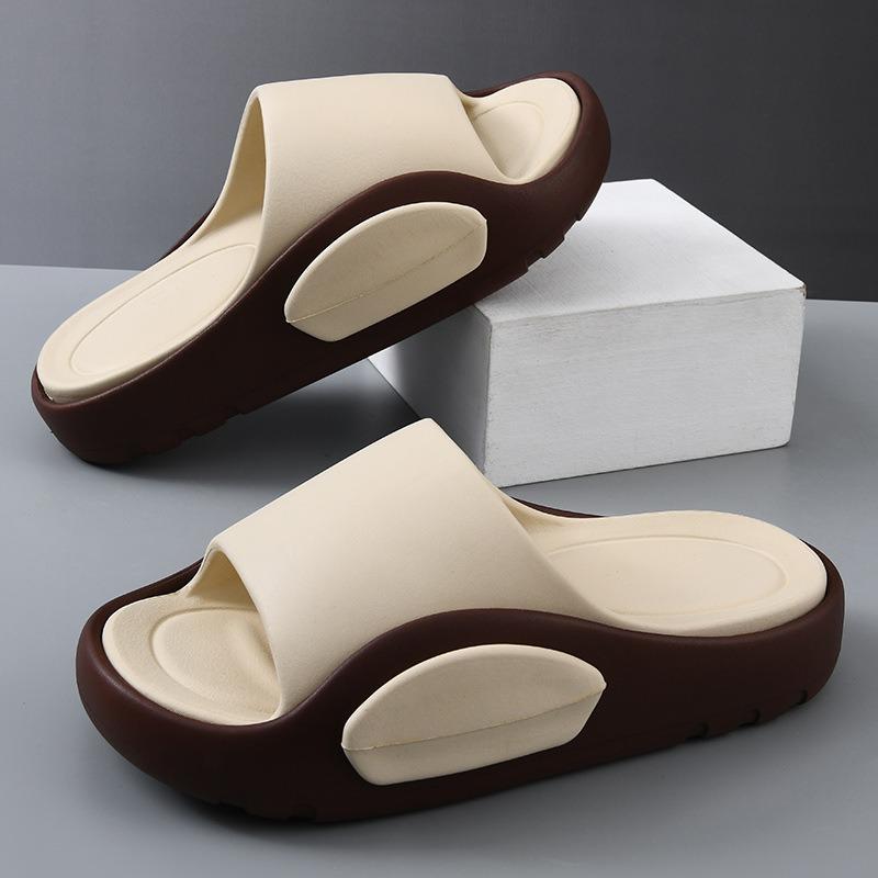 New slippers men's summer fashion simple outer wear thick bottom non-slip outdoor sports leisure beach men's one-word drag