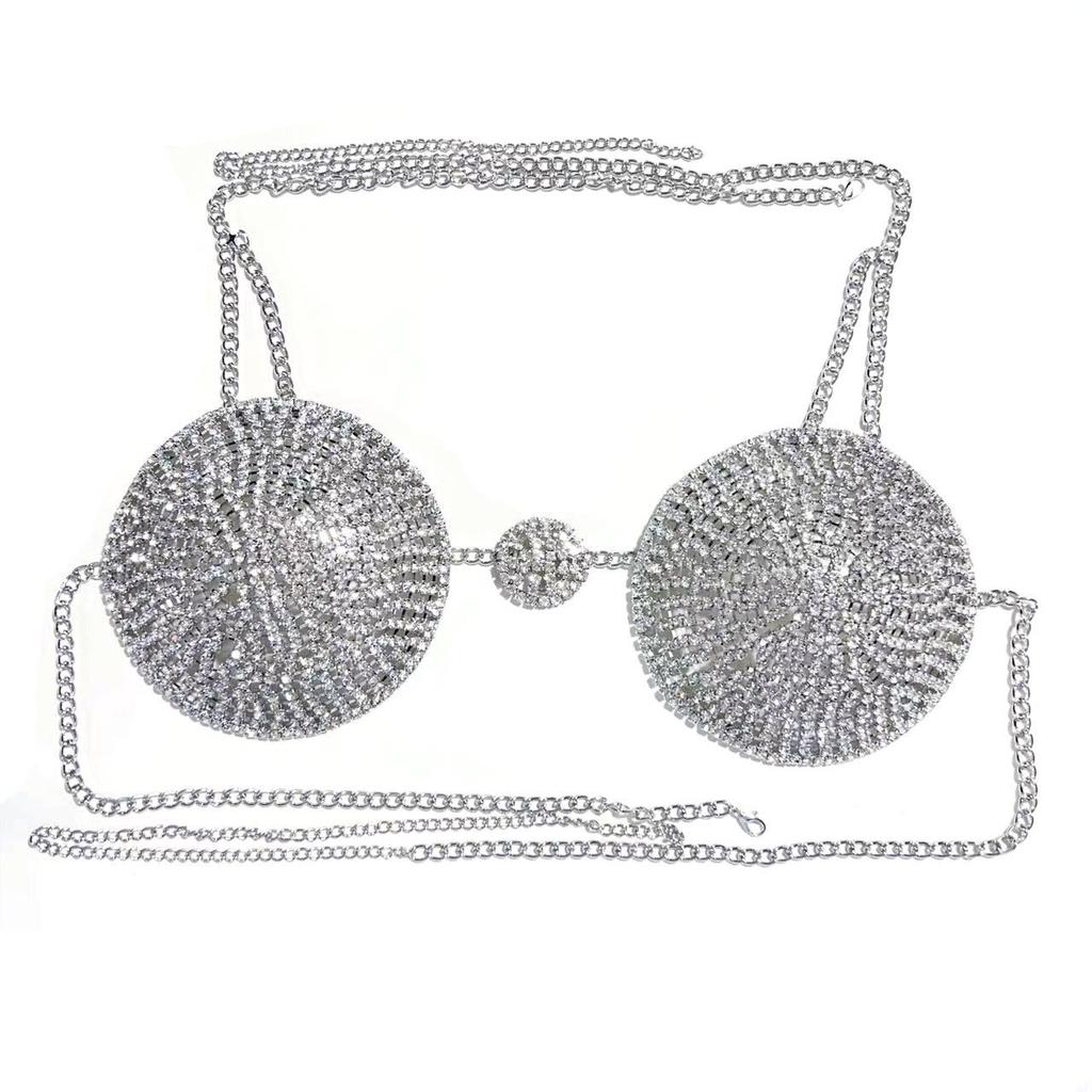 Kamínková vícevrstvá bikiny hrudní řetízka - Luxusní křišťálový tělový doplněk