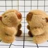 Plush Kapybara Fluffty Animals Keyring Cartoon Stuffed Car Key Ring  Friends Birthday Gifts
