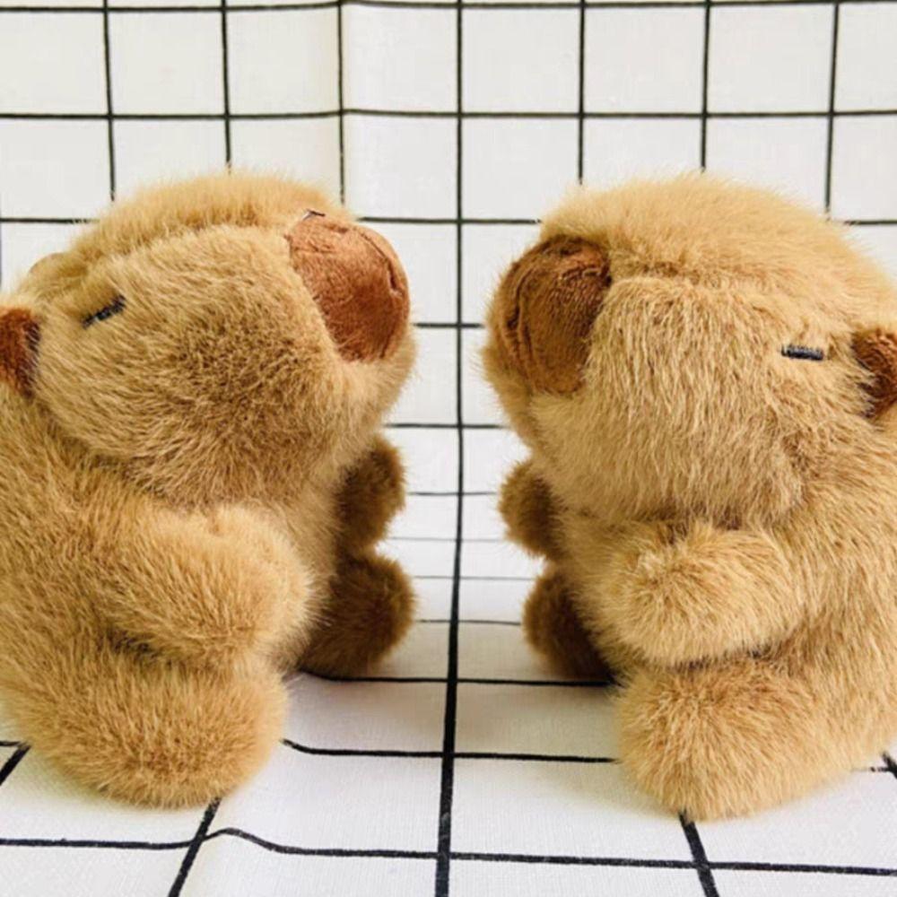 Plush Kapybara Fluffty Animals Keyring Cartoon Stuffed Car Key Ring  Friends Birthday Gifts