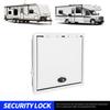 Rv Storage Hatch Door 24 X 24 Inches UV Resistant Aluminum Alloy Square RV Baggage Door with Lock Support Rod for Camper Caravan