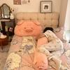 Pillow Bedroom Dormitory Pillow Female Hippopotamus Long Bedhead Cushion Living Room Leg Clamp Sofa Sleeping Pillow