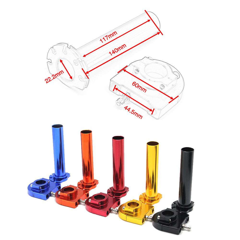 ZSDTRP 7/8" Aluminum Throttle Grip Twist Quick Action Gas Throttle Settle With Cable For Dirt Pit Bike 50cc 110cc 125cc