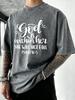 God Is Within Her She Well Not Fall Print Washed TShirt Men Loose Cotton T Shirts Soft ONeck Clothes Beach Vacation Streetwear