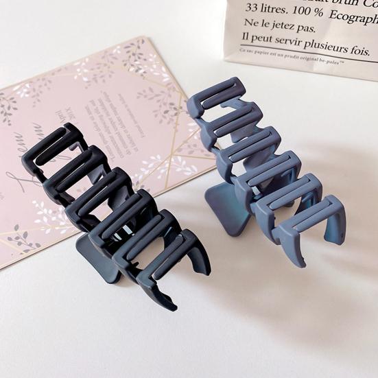 Clip de păr Fashion Trendy Ușoară Clip de cap de culoare solidă Clip de rechin Clip de rechin Instrument de stil