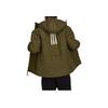 Adidas Alphabet Logo Striped Print Hooded Zip Jacket Men Outerwear Olive-Green H55342