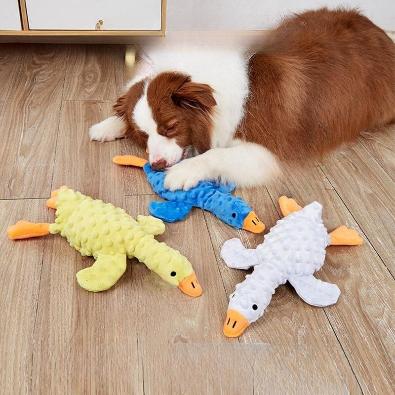 Plush Dog Toys Plush Squeak Toy Cute Soft Pet Supplies Funny Interactive Crinkle Treat Hiding Puzzle For Chewing Teeth Cleaning