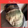 Retro Newsboy Plush Cap With Short Brim And Grid Design Fit For Fashion Autumn