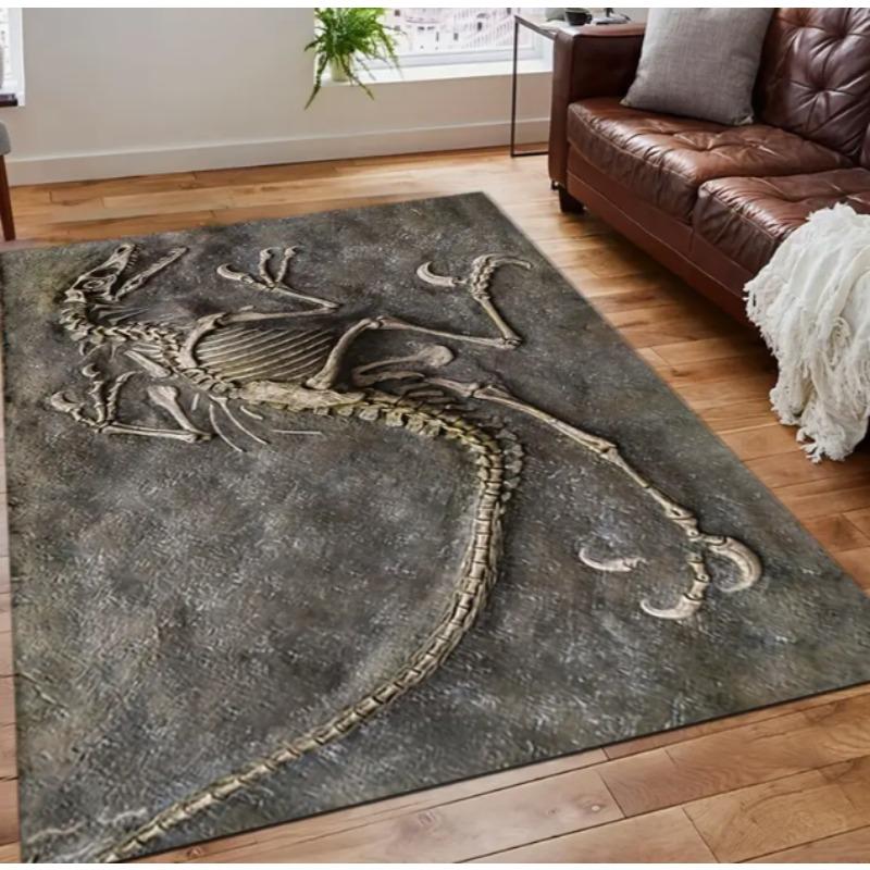 Dinosaurier-Fossilien-Bereich Teppich Anti-Rutsch-Teppich Schlafzimmer Wohnzimmer Zimmer Schlafzimmer Heimdekoration