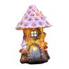 Solar Mushroom Lights Resin Crafts Garden Sculpture Unique Dollhouse Art Outdoor Decor Accessories for Home Lawn Garden Patio