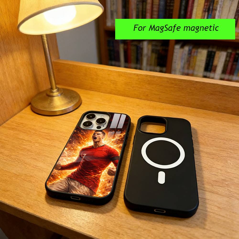 Cristiano Ronaldo Phone Case For iPhone17,16,15,14,13,12,11 Plus,Pro Magnetic with Magsafe Wireless Charging