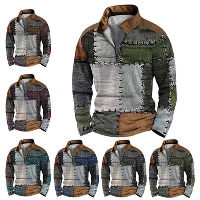 Spring  Men's Standing Collar Sweatshirt Is Outdoor Casual Sweaters Tops
