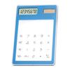 Solar Powered Calculator Touch Screen 8 Digit LCD Display Portable Transparent Calculator for Office School Home