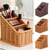 Multicolor Compartmentalized Storage Basket Multi-porpose Weaving Box Organizier Basket  in-vehicle