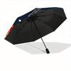 1pc Pizza Slice Automatic Open/close Folding Compact Umbrella, 8-Rib Sturdy Canopy, Lightweight Portable, Everyday Use, Gift, Outdoor Umbrella, Travel