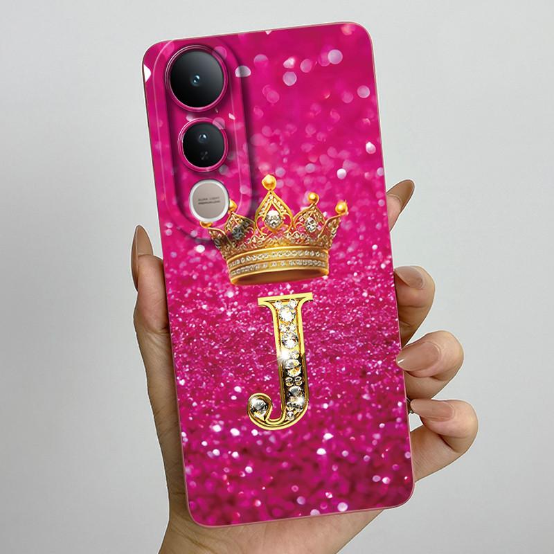 For Vivo V50 Lite 5G Case Luxury Letters Couple Silicone Soft Phone Cases For Vivo V50 V50Lite 5G Camera Protection Back Cover