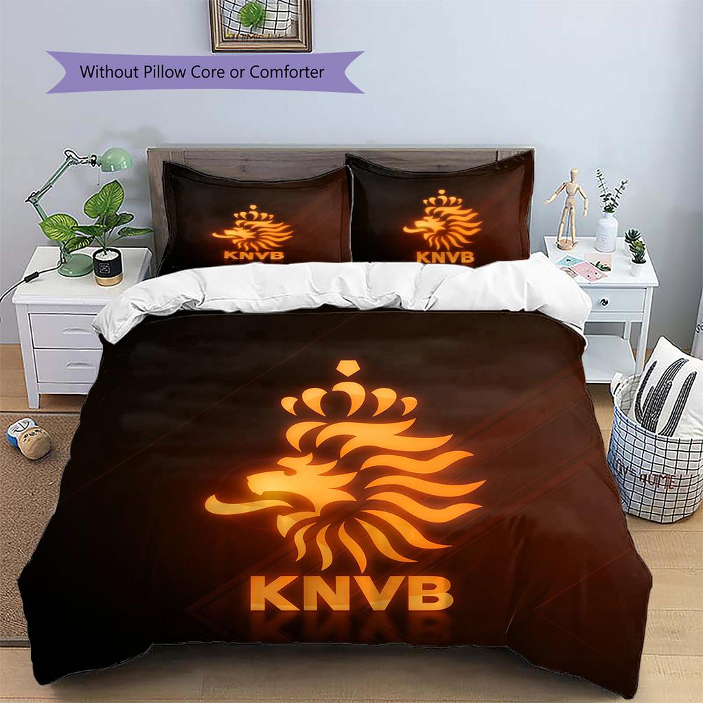 Netherlands Pattern Bedding Quilt Set Home Decoration Gift (1 * duvet cover + 2 * pillowcase without core)