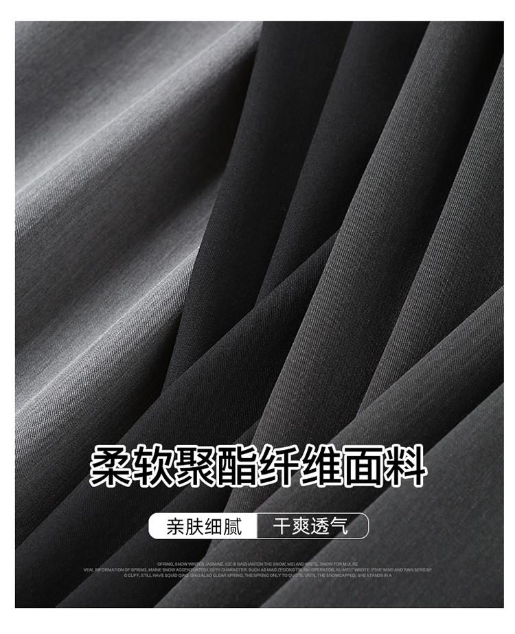 Half elastic waist double pleated commuting casual pants for women in 2026 summer, thin, fashionable and versatile, Haren cropped pants