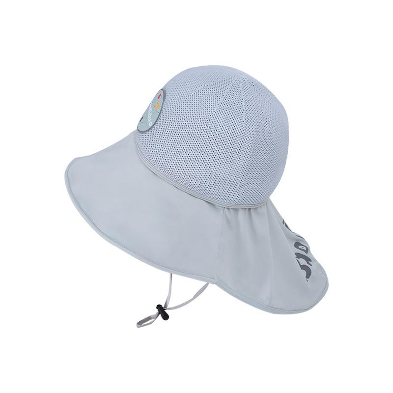 1149 children's hat outdoor UV protection sun hat men's and women's cartoon big eaves shawl empty top sun protection bucket hat