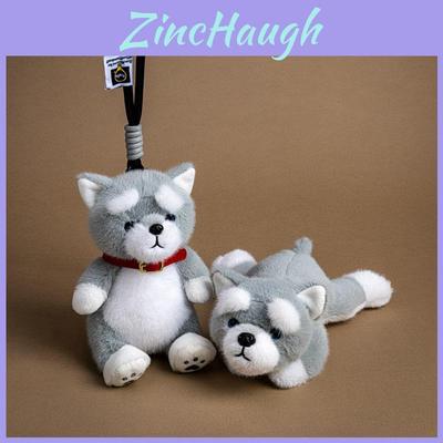 Schnauzer Cartoon Plush Doll With Short Hair For Bag Decoration And Birthday Gift