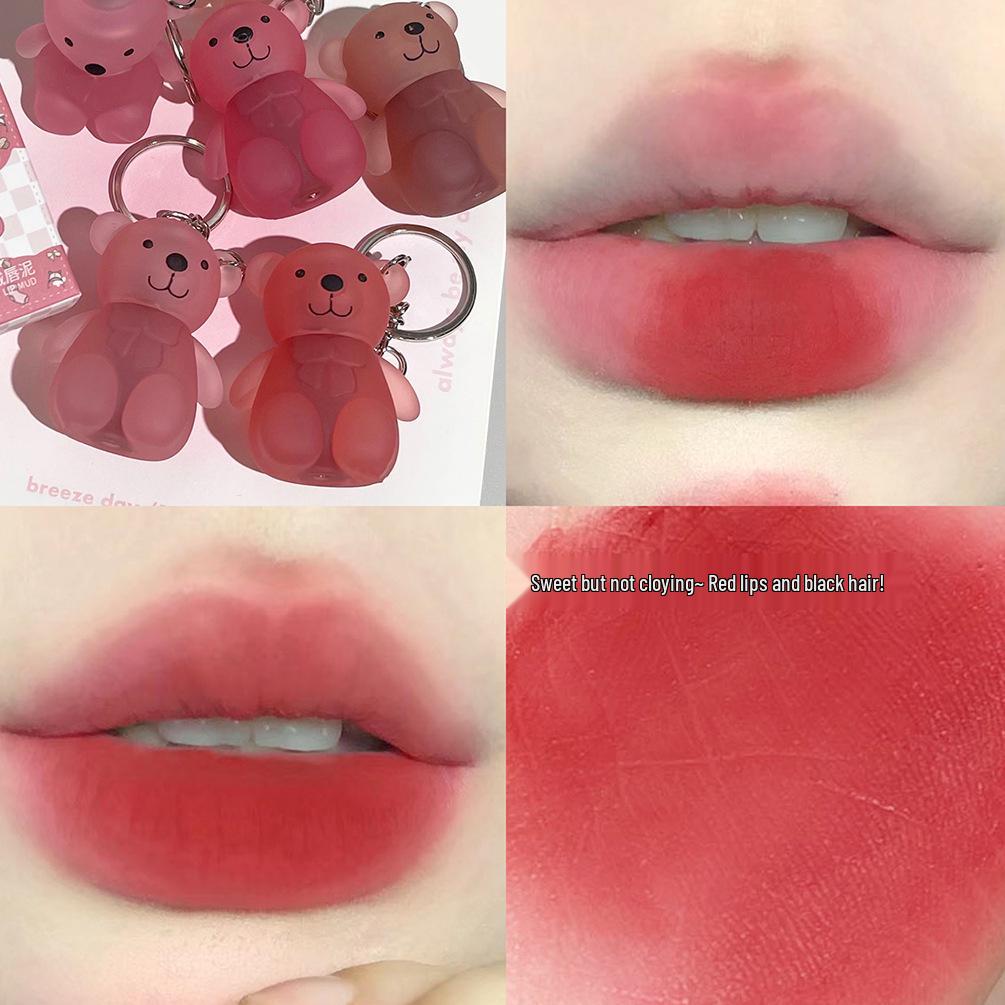 

Xie Rui Velvet Lip Mud: Long-lasting, Brightening, Silky Lip Glaze & Versatile Little Bear Lipstick.