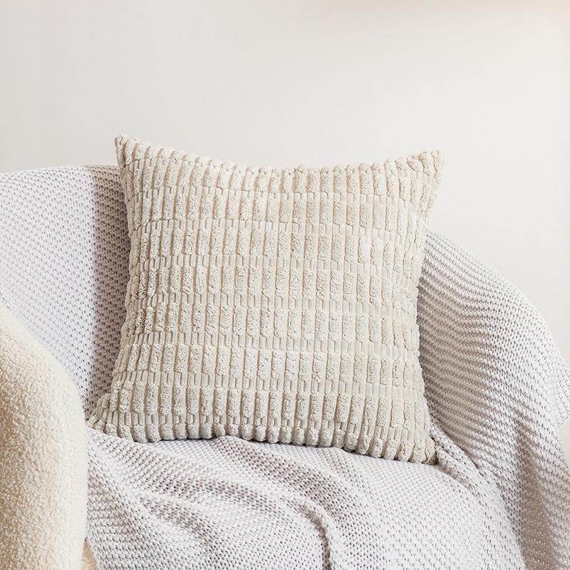 Modern Simple Corduroy Pillow Cover for Sofa Decor (Core Not Included)
