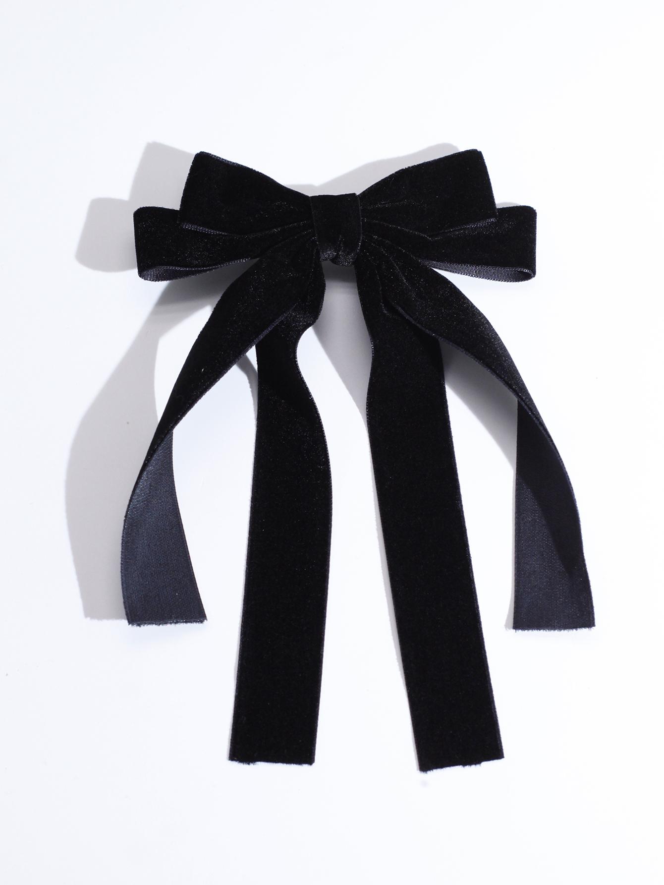 

Lystrfac Vintage Velvet Hair Bow For Women Girls Ribbon Hairpin Simple Fashion Top Clip Ladies Hairgrips Hair Accessories