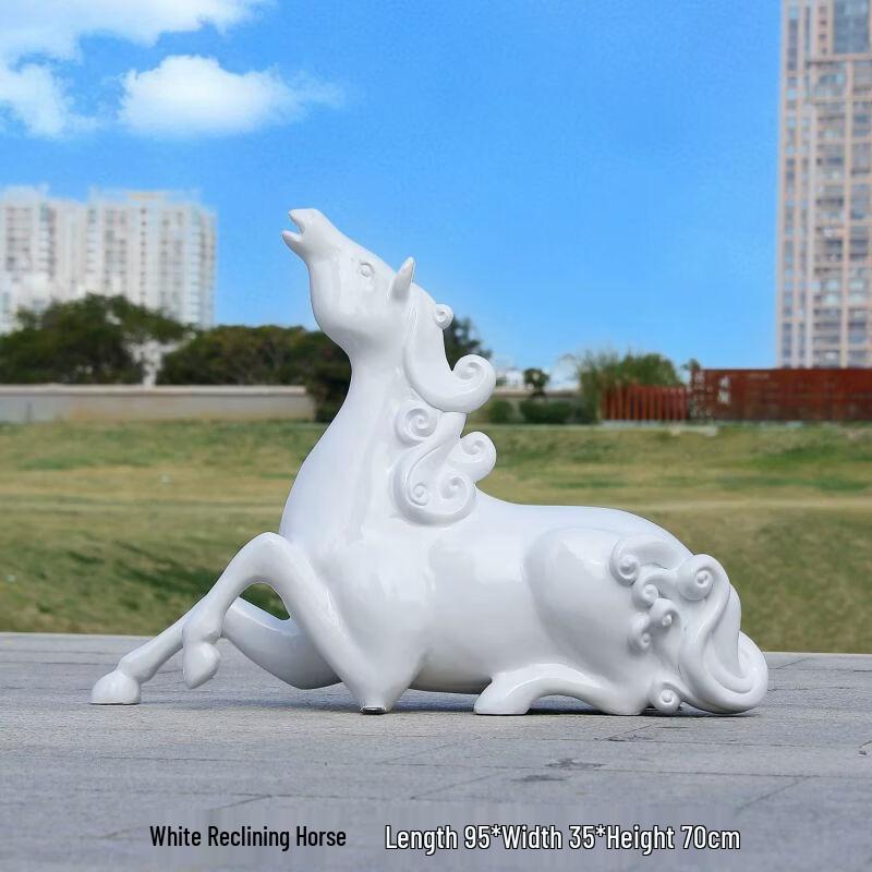 Large Fiberglass Horse Sculpture