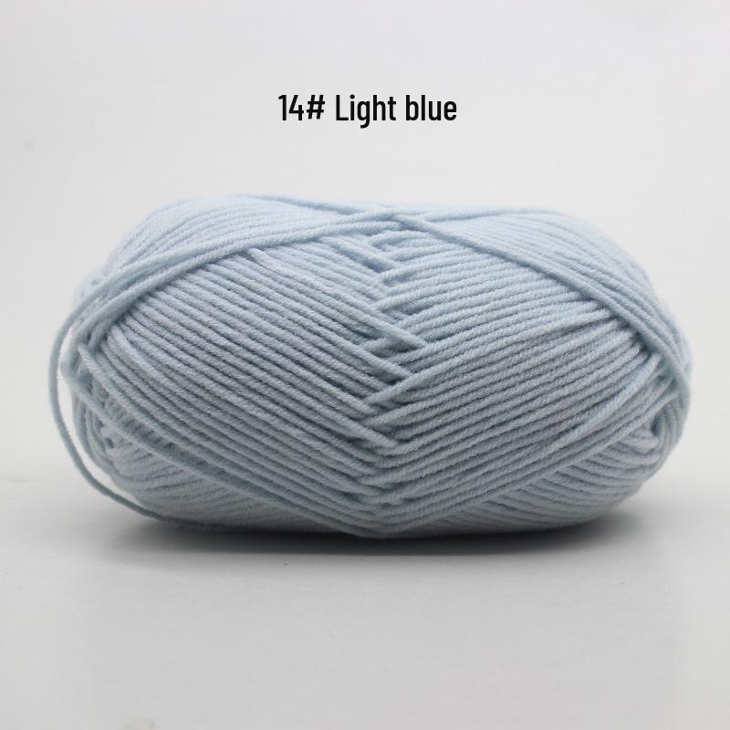 4-Ply Milk Cotton Yarn for DIY Baby Scarf & Blanket Knitting