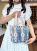Canvas-Handtasche im Ethno-Stil mit Stickerei für den lässigen täglichen Gebrauch