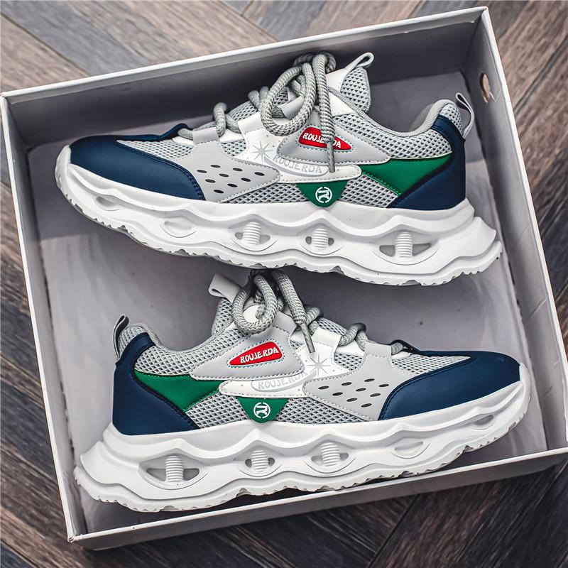 

Shoes men s shoes summer new breathable mesh shoes men s casual running light sports shoes men s trendy shoes dad shoes 39 серый