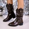 Mode Knöchel Damen Stiefel Spitzschuh Absatzschuhe Designer 2025 Winter Trend Neue Mode Klobige Chelsea Boots Sexy Pumps Frau Botas